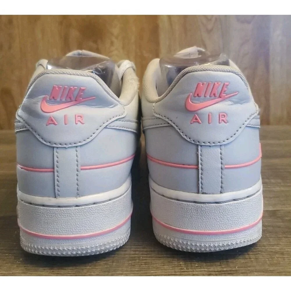 Nike‎ Air Force 1 LV8 Athletic Shoes Sneakers Youth Size 7Y Womens 8.5 Gray Pink